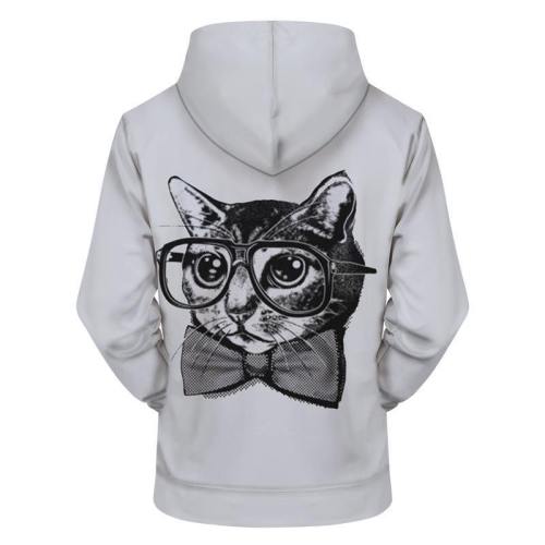 Smart Cat 3D - Sweatshirt, Hoodie, Pullover