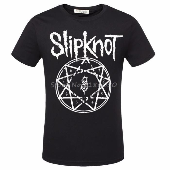 New Hot Summer Casual T-Shirt Printing Rock Punk Rock Band Slipknot T Shirts Punk Hiphop Streetwear Tshirts Fashion