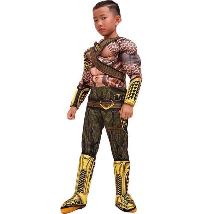 Aquaman Arthur Curry Outfit Cosplay Costume For Kids Children