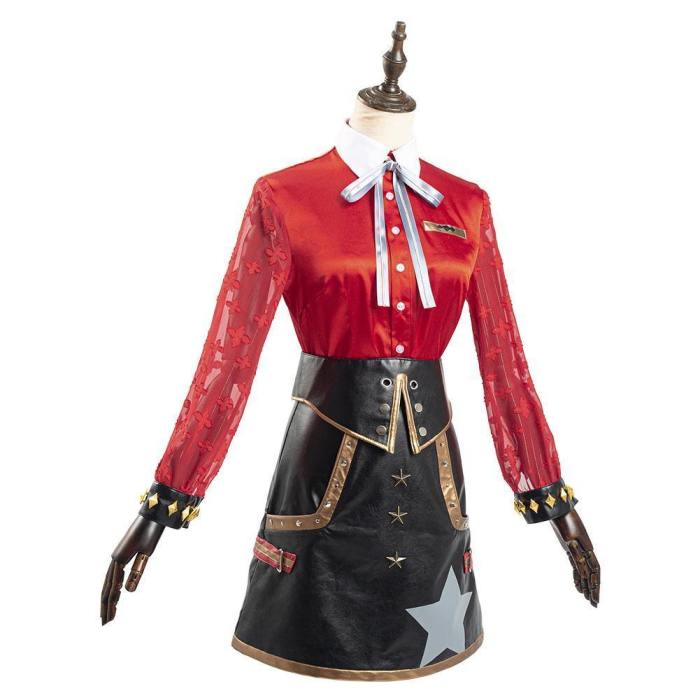 Game Fgo Fate Grand Order Ereshkigal Women Red Shirt Skirt Outfits Halloween Carnival Suit Cosplay Costume