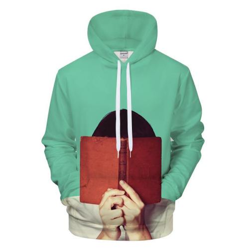 Hide Behind A Book 3D - Sweatshirt, Hoodie, Pullover