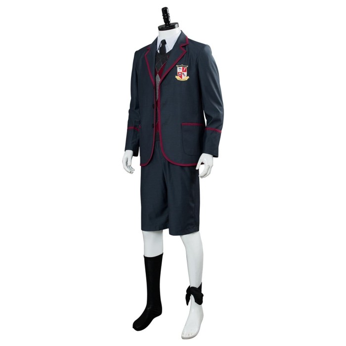 The Umbrella Academy School Uniform Boys Luther Spaceboy School Outfit Cosplay Costume