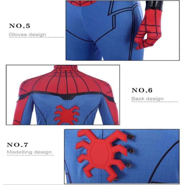 Spider Man Suit Homecoming Spiderman Jumpsuit Halloween Cosplay Costume