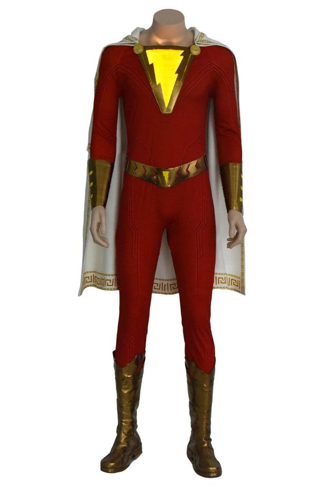 Movie Shazam Billy Batson Outfit Cosplay Costume Version Two