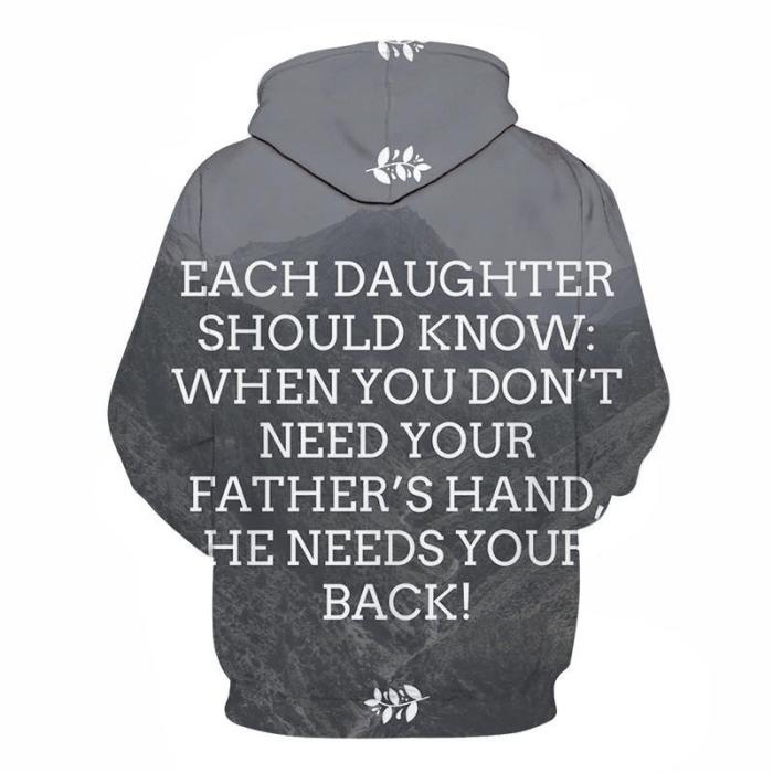 Father Needs Your Back 3D - Sweatshirt, Hoodie, Pullover