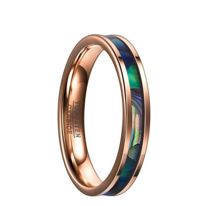 Rose Gold Abalone Ring