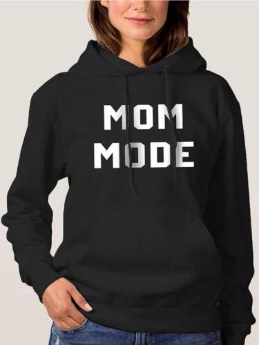 Mom Mode Graphic Hooded Sweatshirts