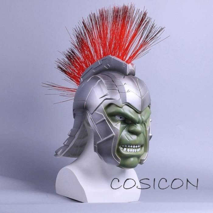Thor 3 Ragnarok Hulk Cosplay Helmet Adult Halloween Mask