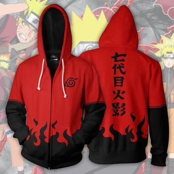 Naruto Hoodies - Naruto Sage Mode Zip Up Hoodie