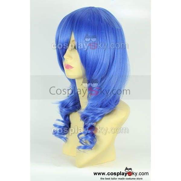 Karneval Kiichi Blue Curly Hair Cosplay Wig