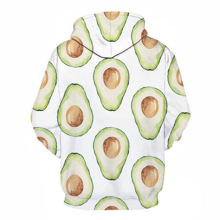 Avocado 3D Sweatshirt Hoodie Pullover