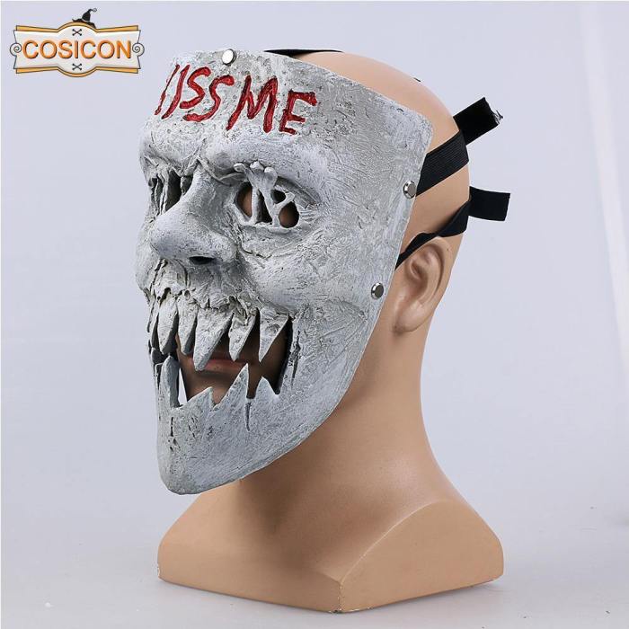 The Purge 3 Election Year Kiss Me Mask  Halloween Horror Cosplay Mask