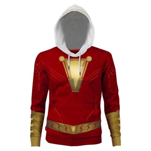 Men'S Captain Billy Batson Hoodie Adult 3D Print Jacket Cosplay Costume Sweatshirt