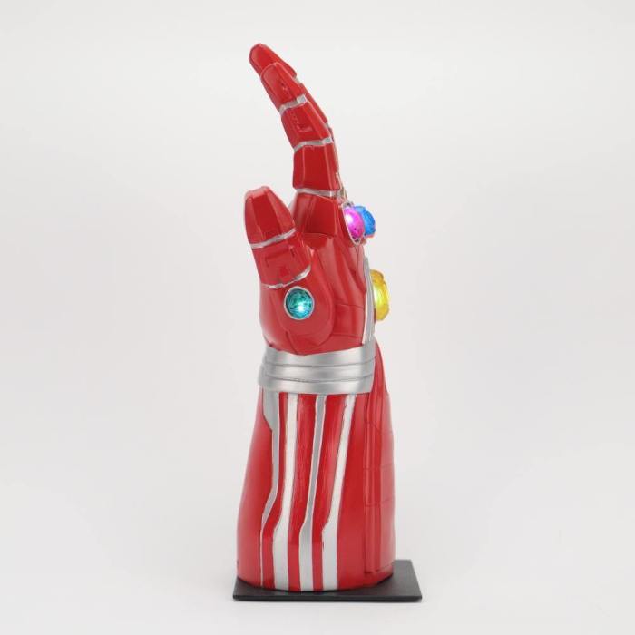 Avengers 4 Endgame Iron Man Arm Infinity Gauntlet Cosplay Gloves Led Light Superhero Gloves Party Props