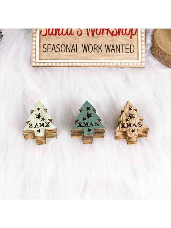 Wooden Hanging Ornaments Xmas Tree Hanging Decorations