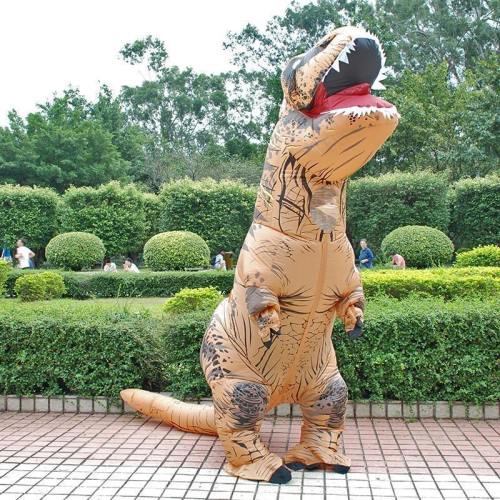 Adult Inflatable Costume Dinosaur Costumes T Rex Blow Up Fancy Dress Mascot Cosplay Costume Dino Cartoon For Men Women And Chirldren