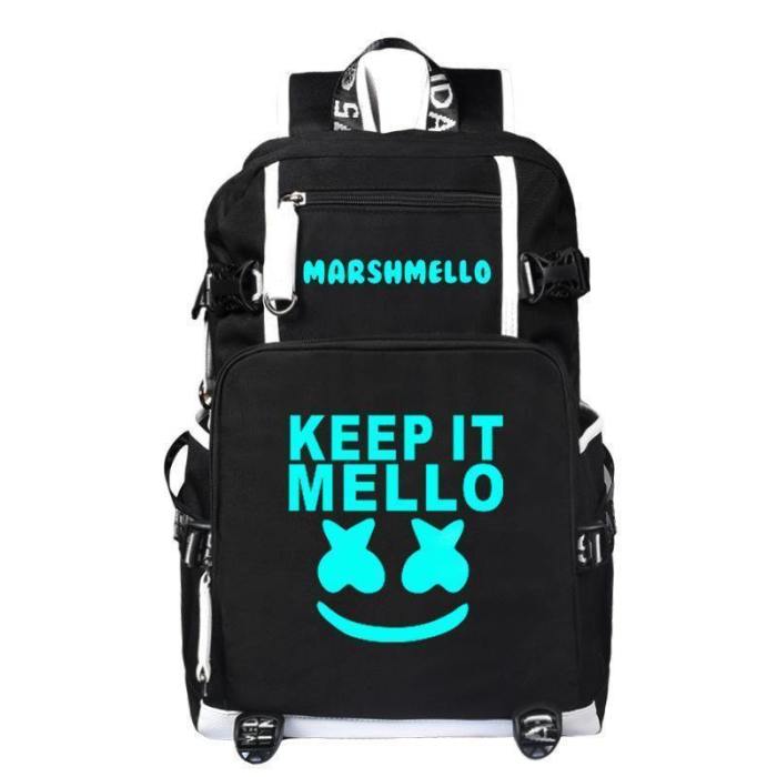 Luminous Dj Marshmello Backpack Csso221