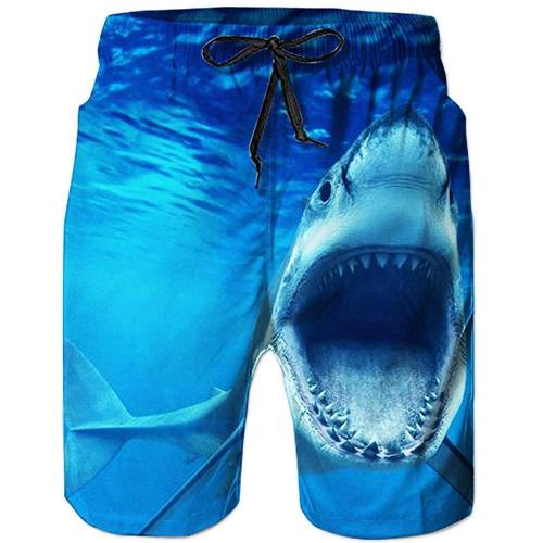 Ocean Shark Beach Board Shorts