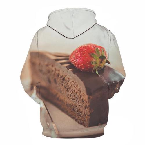 Chocolate And Strawberry 3D Hoodie