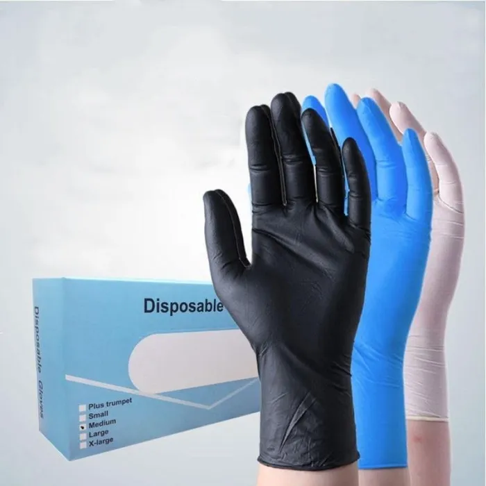 Factory Hotel Household Disposable Powder-Free Latex Rubber Food Grade Dust-Free Health Safe Gloves