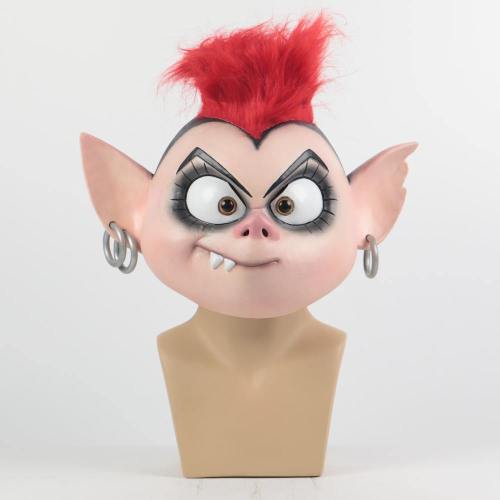 Trolls World Tour 2 Cosplay Queen Barb Punk Mask Latex Masquerade Party Mask Props New