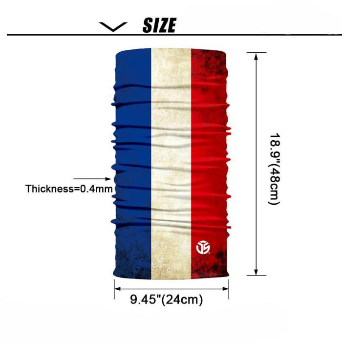 Various 3D National Flag Printed Collection Seamless Face Mask