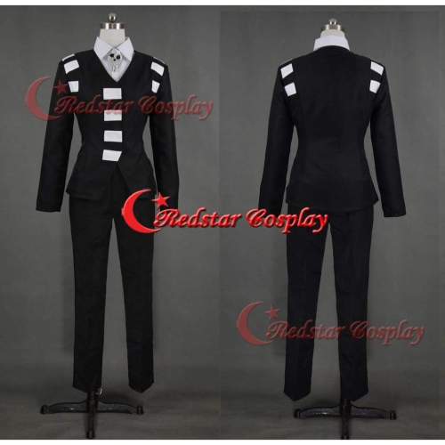 Black Soul Eater Death The Kid Cosplay Costume Custom In Any Size