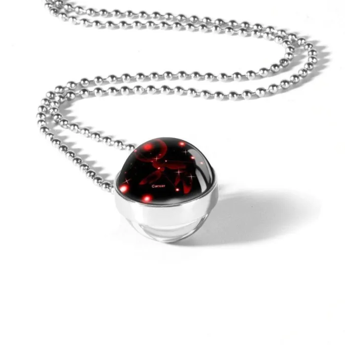 12 Zodiac Sign Round Constellation Necklace