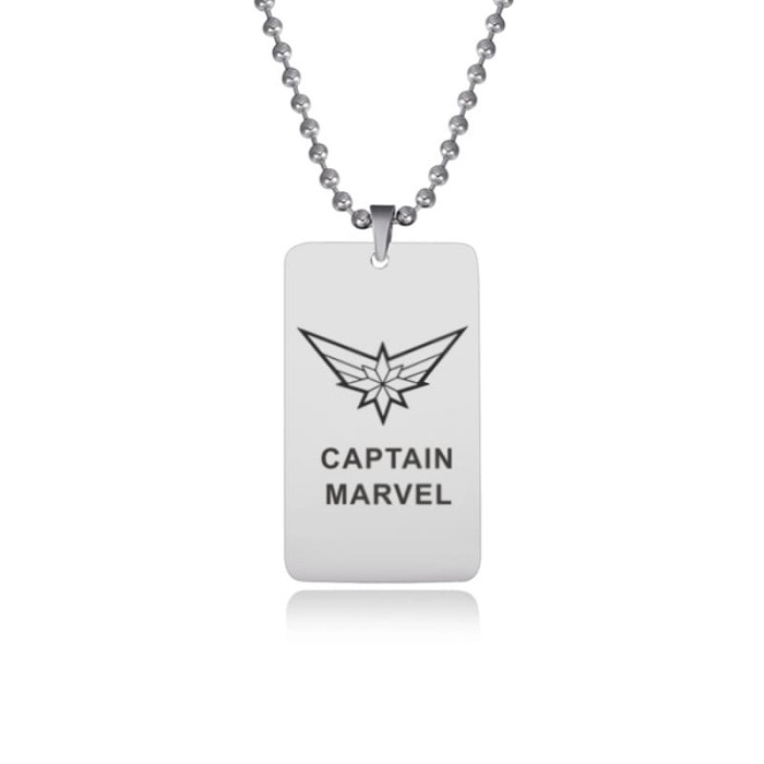 Captain Marvel Stainless Steel Necklace