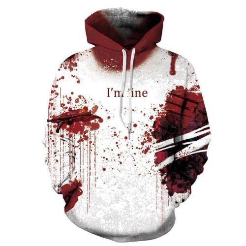 Causal Style Pullover Hoodies 3D Painted