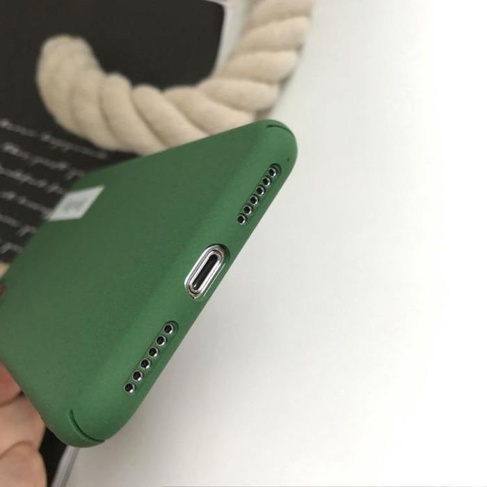 Simple Lettering Solid Color Phone Case