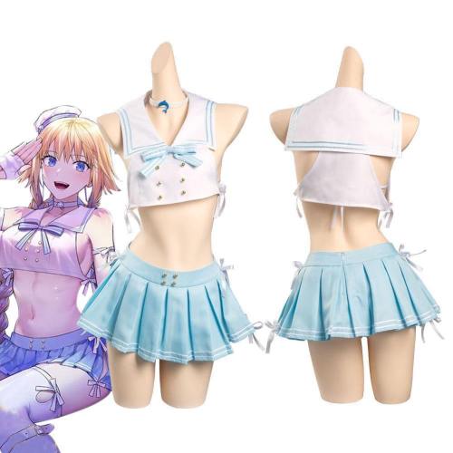 Fate/Grand Order Fgo Joan Of Arc Jeanne D‘Arc Sailor Suit Outfits Halloween Carnival Suit Cosplay Costume