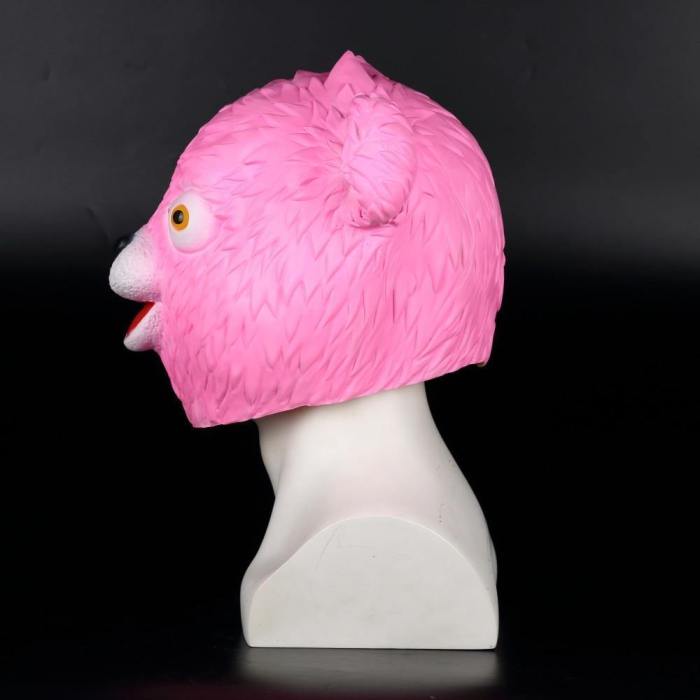 Fortnite Pink Cuddle Team Leader Mask Helmet Adults Latex