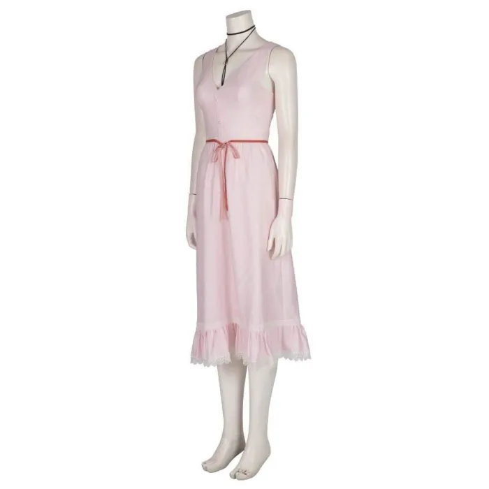 Game Final Fantasy Vii Aerith Costume Gainsborough Costume Halloween Cosplay Costume