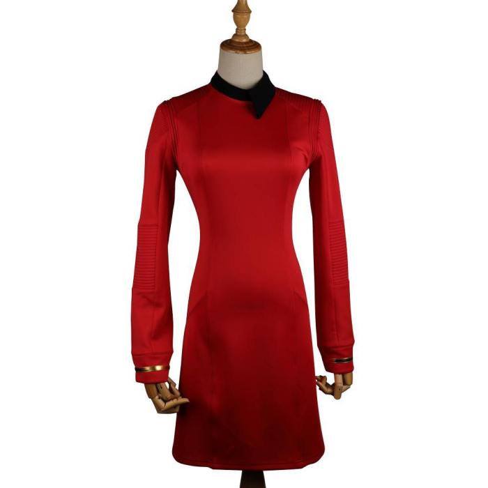 New Star Trek Discovery Season 2 Starfleet Commander Female Uniform Dress Badge Costumes Woman Adult Cosplay Costume