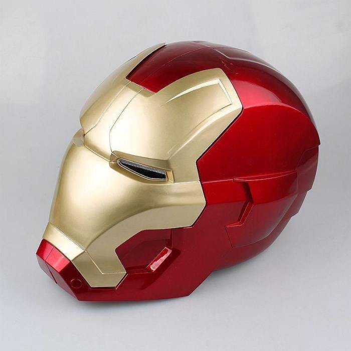 Iron Man Cosplay Helmet Mask Touch Sensing Mask With Led Light Super Hero Series