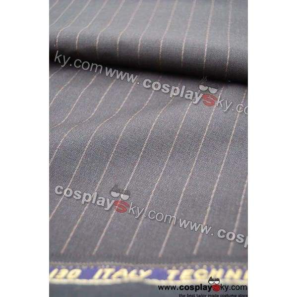 Who Will Be Doctor Dr Brown Pinstripe Suit Blazer Pants Costume