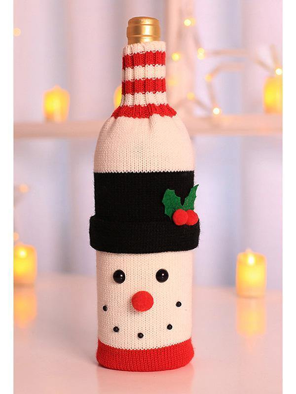 Christmas Wine Bottle Cover Sweater Party Decoration