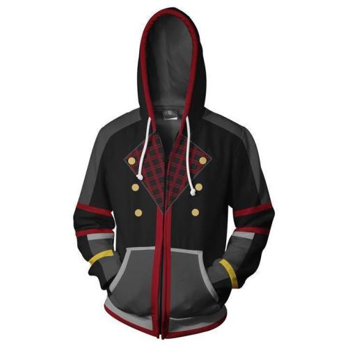 Kingdom Hearts Hoodies Sora Zip Up Hoodie