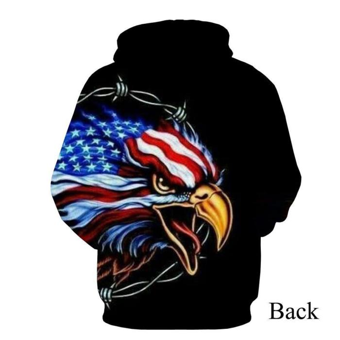 Poetic And Patriotic American Eagle 3D Shirt And Hoodie