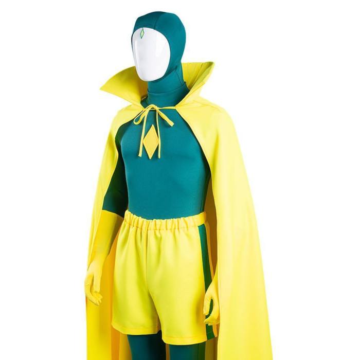 Wanda Vision Vision Jumpsuit Cloak Outfits Halloween Carnival Suit Cosplay Costume