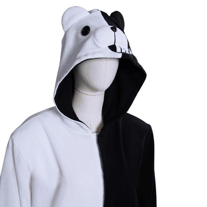 Danganronpa Dangan Ronpa Monokuma And Monomi Jumpsuit Pajamas Sleepwear Halloween Carnival Suit Cosplay Costume