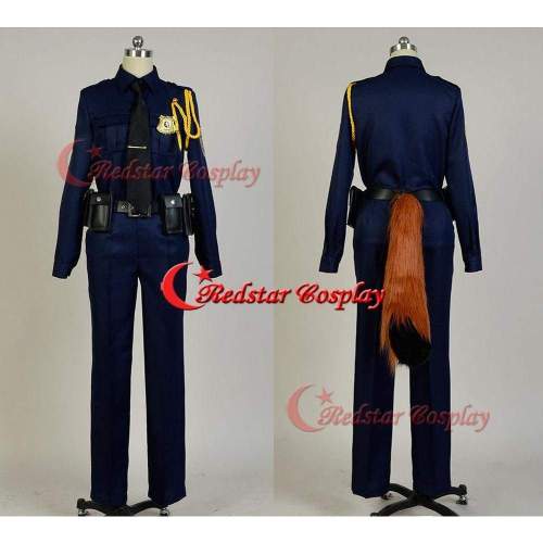 Zootopia Cosplay Zootopia Police Officer Judy Hopps Or Nick Wilde Police Officer Uniform Outfit Suit