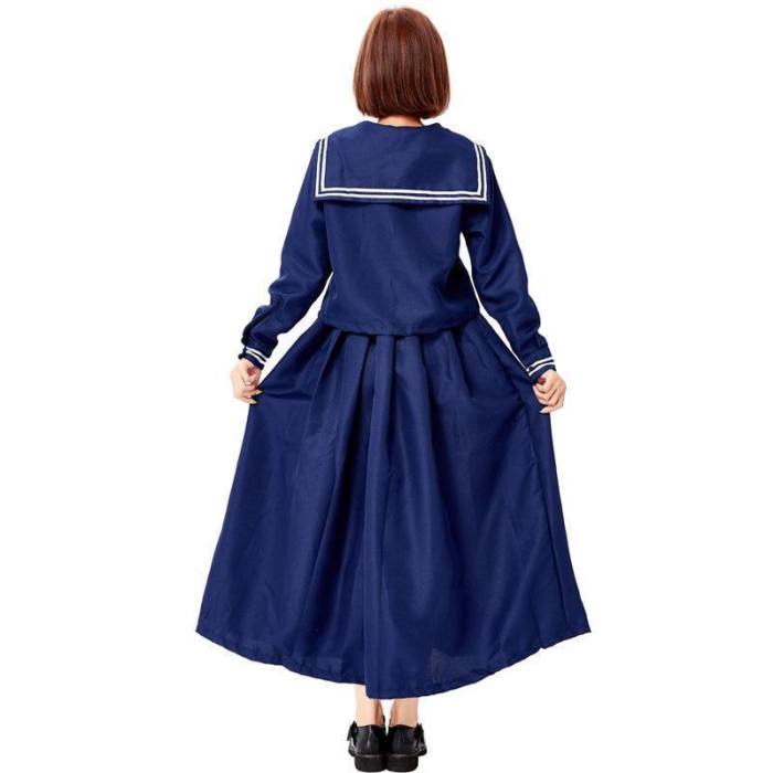 Stranger Things Jumper Costume Sailor Blue Dress Cosplay For Girls And Women