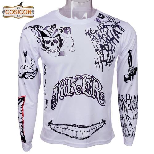 Suicide Squad T-Shirt Joker Tattoos Costume T-Shirt