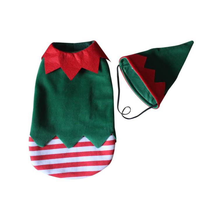 Christmas Elf Dog Costume For Pet Cosplay Suit