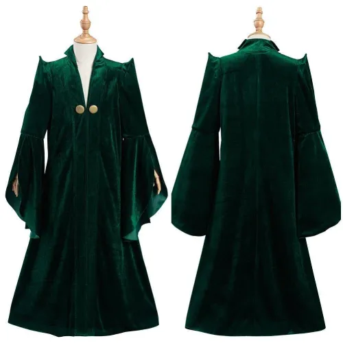 Harry Potter Minerva Mcgonagall Kids Children Robe Coat Halloween Carnival Suit Cosplay Costume