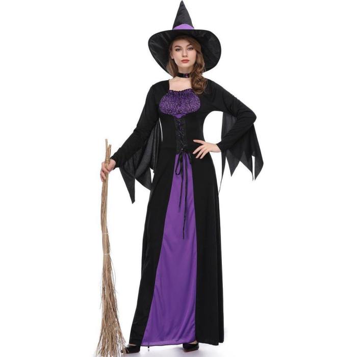 Halloween Witch Costume Black Dress Costumes