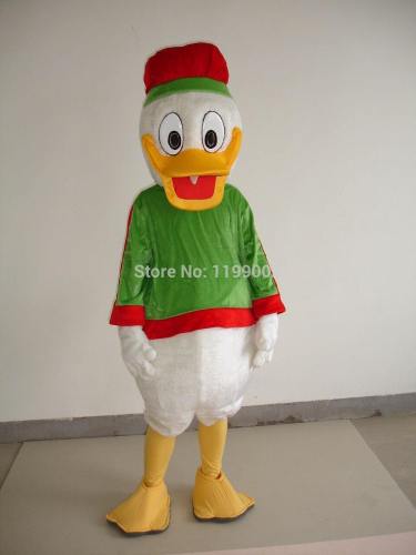 Christmas Donald Duck Adult Size Mascot Costume Halloween Christmas Mascot Costume For Halloween Party Event