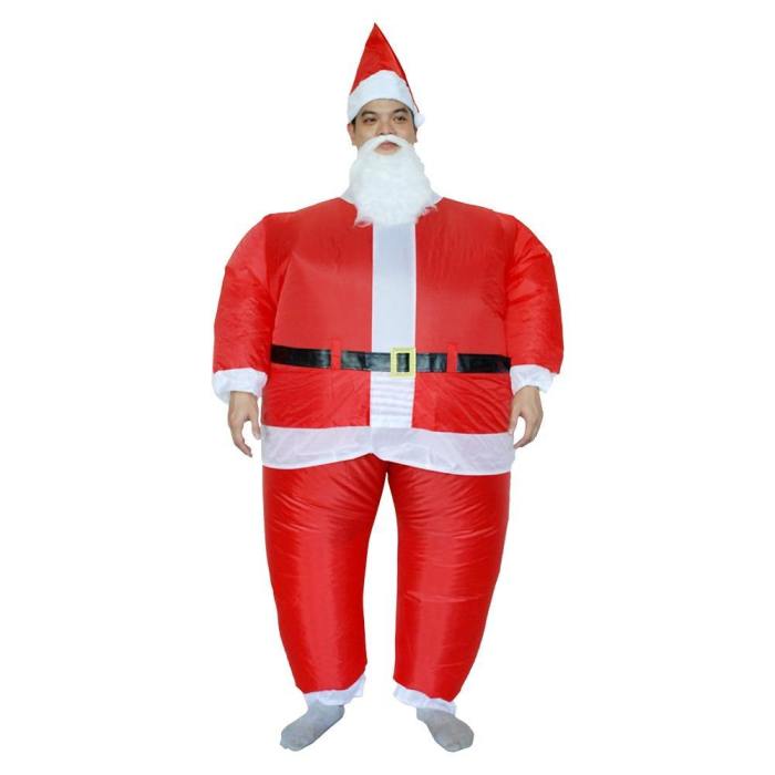 Inflatable Santa Claus Costumes Christmas Halloween Party Cosplay